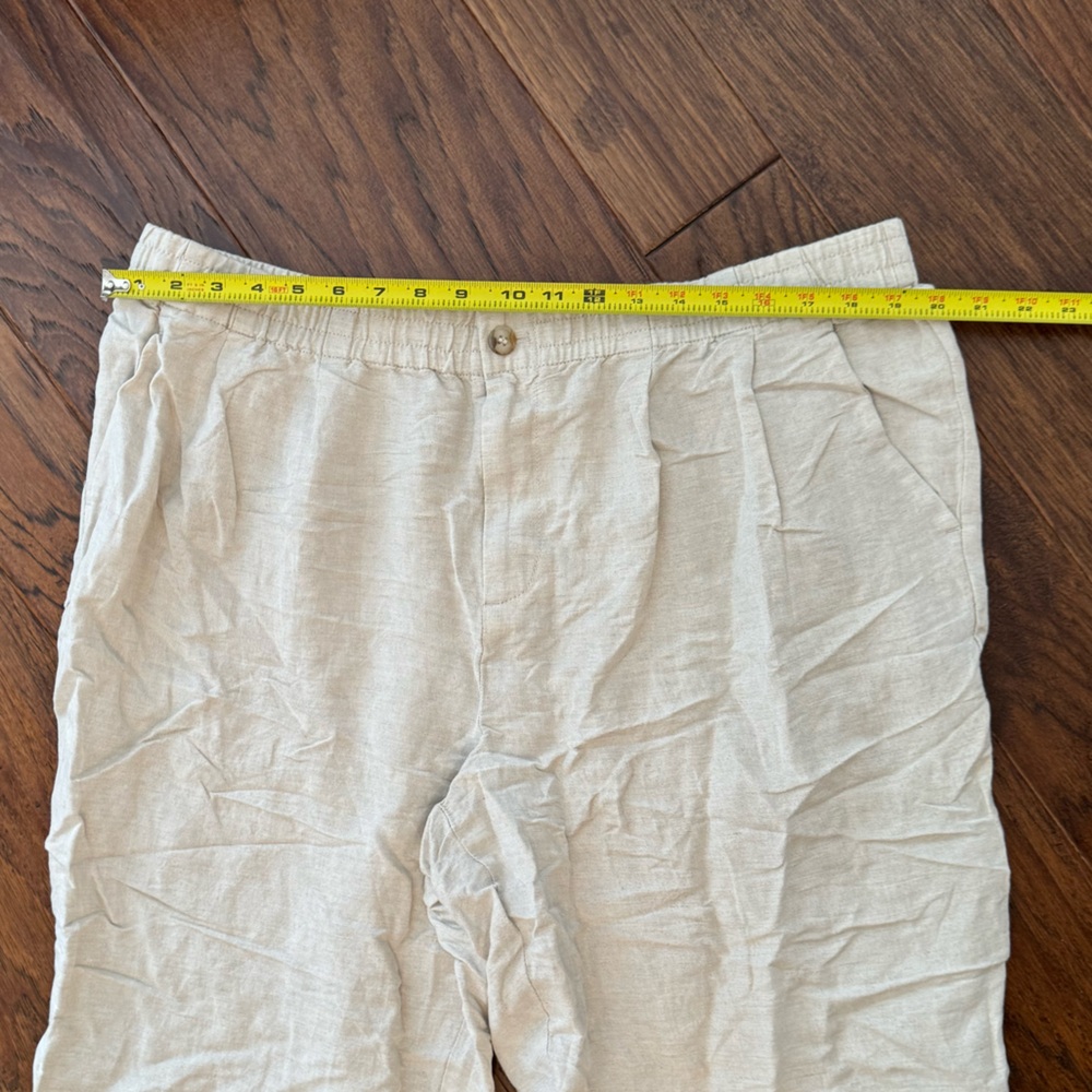 Madewell NWT Linen-Blend Track Trousers XXL Tan - Picture 11 of 11